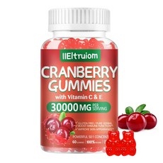IIEltruiom 크랜베리 젤리 비타민C E 600mg 히비스커스 이 있는 츄어블 60개, IIEltruiom 크랜베리 젤리 비타민C E 600m 상세 이미지