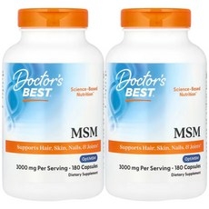 닥터스베스트 엠에스엠 MSM 3000mg 퍼서빙 180정 2개 상세 이미지
