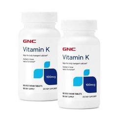 지엔씨 비타민K 100mcg GNC Vitamin K, 2개, 180정 상품 이미지