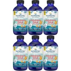 Nordic Naturals 노르딕네추럴스 고흡수 칠드런스 DHA 530mg 오렌지 액상 액체, 6개, 237ml 이미지