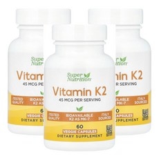 비타민K2 슈퍼뉴트리션 45mcg 베지캡슐, 3개, 60정 상세 이미지