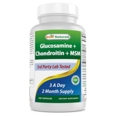 베스트 네츄럴스 관절건강 글루코사민 1100mg +콘드로이친 1200mg +MSM 300mg 180 캡슐 상세 이미지