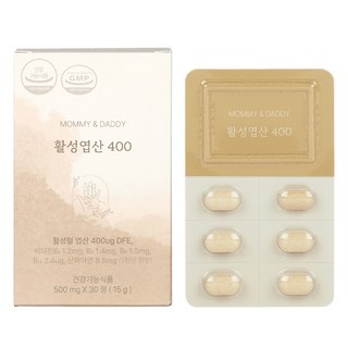 마미앤대디 활성엽산 400 15g, 30정 상세 이미지