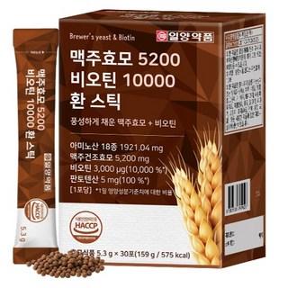 일양약품 맥주효모 5200 비오틴 10000 환 스틱 30p, 159g, 1개 상품 이미지