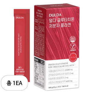 덜다 글루타치온 식물성 저분자 콜라겐, 15회분, 1개 상세 이미지