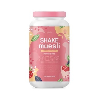 쉐이크 뮤즐리 식사대용 단백질 보충제 프로틴 파우더 딸기, 750g, 1개 상세 이미지