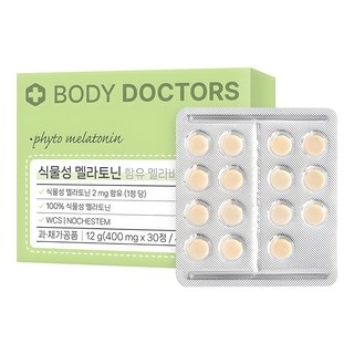 바디닥터스 식물성 멜라토닌 함유 멜라바인 12g, 30정, 1개 상세 이미지