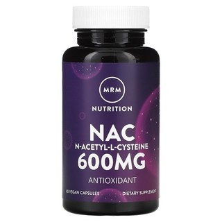 MRM Nutrition Nac NAcetylLCysteine 600mg 60 Vegan 캡슐 상세 이미지