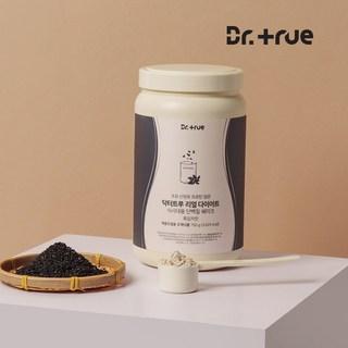 닥터트루 맛있는 단백질 쉐이크 다이어트 식사대용 초유 산양유 프로틴 흑임자맛 750g, 1개 상품 이미지