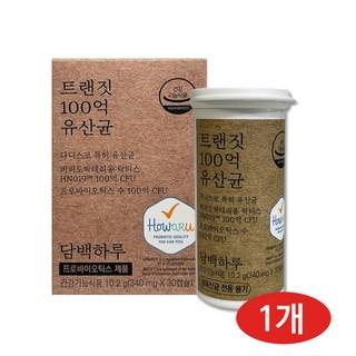 담백하루 트랜짓 100억 유산균 10.2g, 30정, 1개 상품 이미지