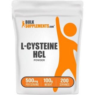 벌크서플리먼트 L시스테인 HCl 파우더 500mg 시스테인 아미노산 100g 35 온즈 1개 패키지 미국내수용 상품 이미지
