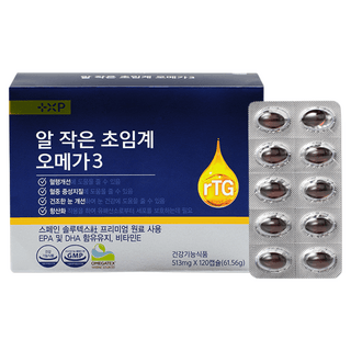 EASY SWALLOW 이지 스왈로우 알작은 오메가3, 120정, 1세트 상세 이미지