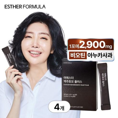 New 여에스더 맥주효모 비오틴 울트라 케어 14포 4박스, 56g, 4개 상품 이미지