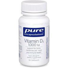 Pure Encapsulations 비타민 D3 1000 IU 캡슐, 60정, 1개 이미지