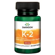 스완슨 내추럴 비타민 K-2 100mcg 소프트젤, 30개입, 1개, 30정 상세 이미지