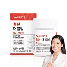 비타민마을 철분 더블업 미니 정제형 철분제, 120정, 1개 상품 이미지