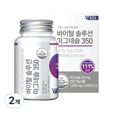 VSOL 바이탈솔루션 마그네슘 350 60g, 60정, 2개 상세 이미지