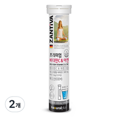 내츄럴플러스 잔티바 발포 비타민C 아연 90g, 20정, 2개 상세 이미지