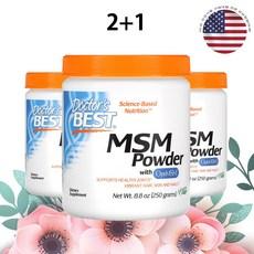 닥터스베스트 MSM 직구 식이유황 파우더 분말 3000mg 250g 3병, 3개 상품 이미지