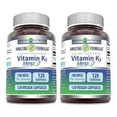 어메이징 뉴트리션 비타민 K2 100mcg 캡슐, 알약/캡슐, 2개, 120정 상품 이미지
