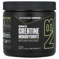 NutraBio 운동 능력 미분화 크레아틴 일수화물 150g(5.3oz), NutraBio운동능력미분화크레아틴일수화물150g53o 상품 이미지