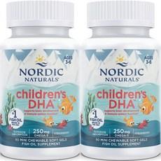 Nordic Naturals 노르딕네추럴스 어린이 칠드런스 DHA 딸기, 90정, 2개 이미지