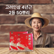 인삼 4년근 곡삼 2등급 검사품 50편, 7박스, 300g 상세 이미지