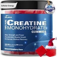 Creatine Gummies for Men & Women - Sugar Free & Vegan Advanced Formula W/L-Taurine + Vitamin B12 - f, Creatine Gummies for Men & Wom, 1개, 120정