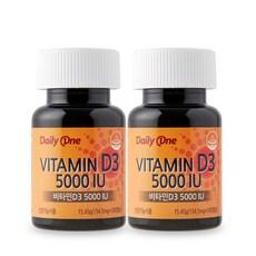 데일리원 비타민D3 5000IU, 100정, 2개 이미지