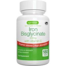 Igennus High Absorption Chelated Iron Bisglycinate 20mg Vitamin C 6 Month Supply Gentle Formula Cl, Igennus High Absorption Chelat 상품 이미지