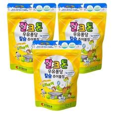 조아제약 잘크톤 우유퐁당 칼슘 츄어블정 우유맛, 15정, 3개 이미지