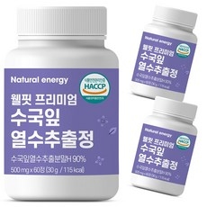 웰핏 수국잎 열수 추출물 프리미엄정, 60정, 3개, 60정 상세 이미지