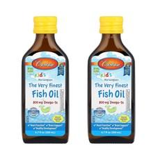 칼슨 키즈 오메가3 800mg 노르웨이산 피쉬 오일 리퀴드 어린이 레몬맛 200ml 2팩, 2개 이미지