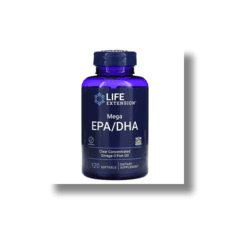 Life Extension 비타민E(디-알파 토코페롤) 2.7mcg EPA(에이코사펜타엔산) 720mg DHA(도코사헥사엔산) 480mg 소프트젤 120정, 1개 상품 이미지