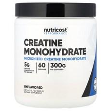 Nutricost 운동 능력 크레아틴 일수화물 무맛 300g(10.7oz), Nutricost운동능력크레아틴일수화물무맛300g107