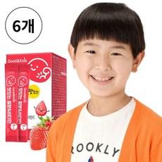 Good and Kids 아기 어린이 유아 키즈 철분제품 비타민B6 비타민C 분말 스틱, 6개, 60g 상품 이미지