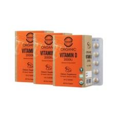 네추럴라이즈 유기농 비타민D 2000IU 개별포장 300mg x 180정 3박스 6개월분, 3개 이미지