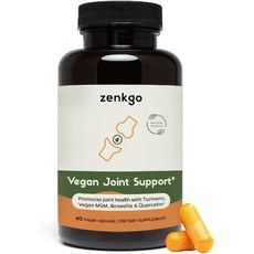 Zenkgo 비건 조인트 서포트 강황 보스웰리아 MSM 60캡슐, 1개, 60정 상세 이미지