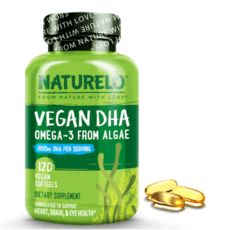 내츄렐로 비건 DHA 오메가3 해초 조류추출 120정 naturelo Vegan DHA Supplement with Omega-3 from Algae 120ct, 1개 이미지