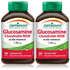 2개세트 자미에슨 글루코사민 콘드로이틴 소연골 1300mg 120정 Jamieson Glucosamine Chondroitin MSM, 2개 상품 이미지