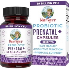 MaryRuth s Prenatal Vitamins & Probiotics | 59 Billion CFU | Vitamin D3 & B12 | Iron | Folate | Sele, 1개, 60정 상세 이미지