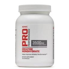 GNC 프로 퍼포먼스 크레아틴 모노하이드레이트 3500mg 120정 (캡슐) Pro Performance Creatine Monohydrate 120caps, 1개 상품 이미지