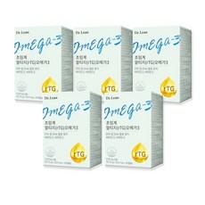닥터린 초임계 알티지 오메가3 30캡슐 x 5개 rTG 식물성캡슐 이미지