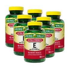 스프링밸리 비타민E 1000IU 엑스트라 스트렝스 소프트젤 Spring Valley Vitamin E, 6개, 100정 상세 이미지