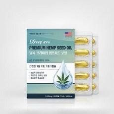 건강습관 동신헬스케어 딥씨 햄프씨드 오일 1200mg x 60캡슐(4932354), 1개