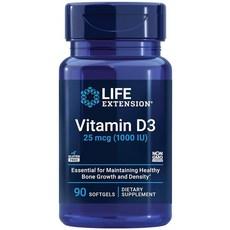 라이프익스텐션 비타민D3 25mcg(1 000IU) 소프트젤 90정, 250개 이미지
