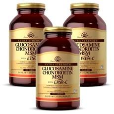 솔가 엑스트라 스트렝스 글루코사민 콘드로이틴 MSM 타블렛 글루텐 프리, 180정, 3개 상품 이미지