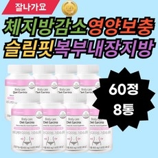 체지방감소 영양보충 슬림핏 복부지방 내장지방 몸매라인 간식 복합기능성 바디케어 비타민 활력 비타민B6 마테 녹차 흰강낭콩 그린커피빈 굶지말고드세요 맛있게먹고다이어트 균형잡힌몸매, 8개, 60정 상세 이미지