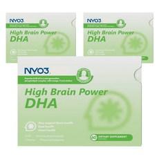 NYO3 하이 브레인 파워 DHA 소프트 젤, 3개, 60정 이미지