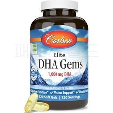 칼슨 엘리트 DHA Gems 1000mg 피쉬오일 120캡슐, 1개 이미지